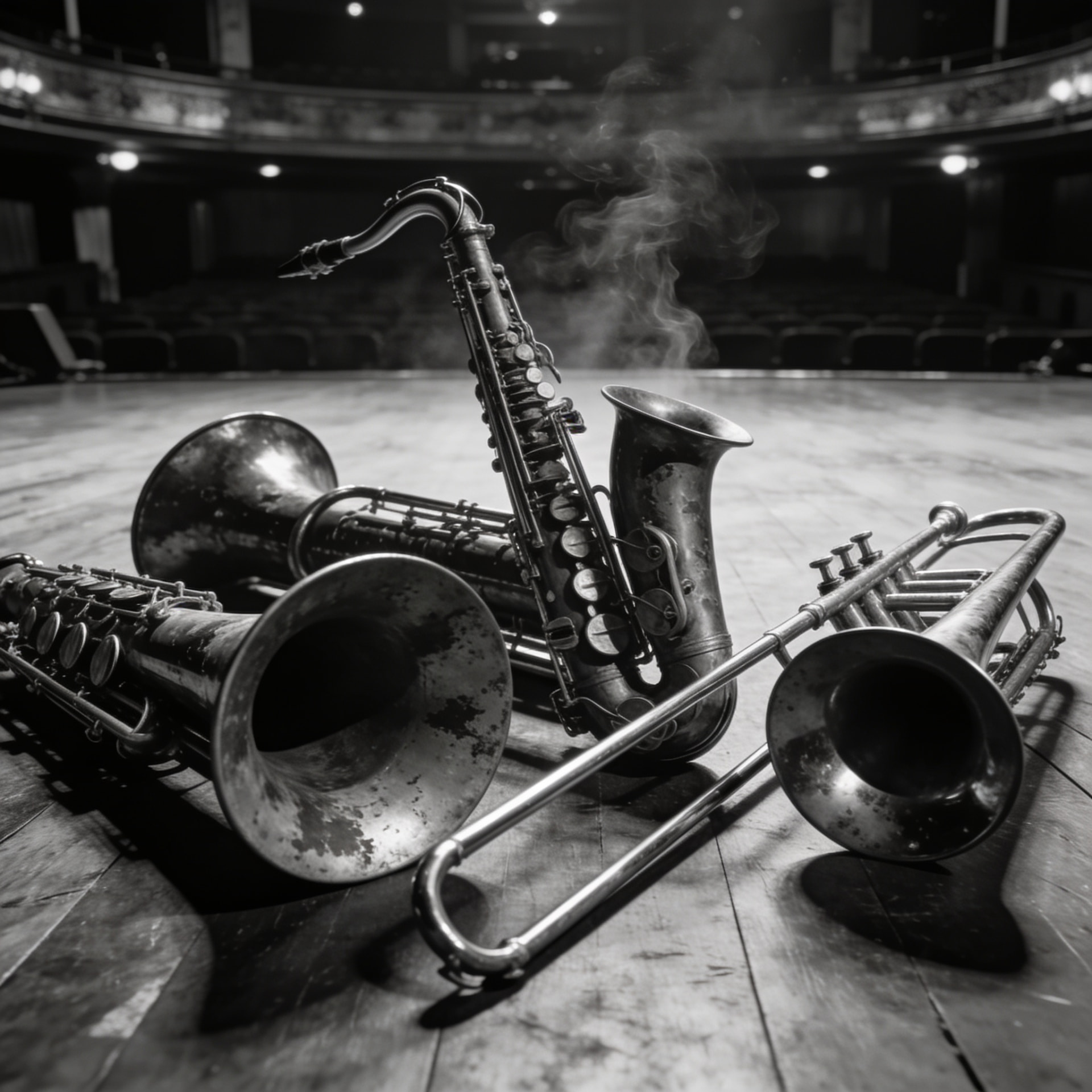 Brass Section — confiscated Randy Adams equipment photographed in the police evidence locker
