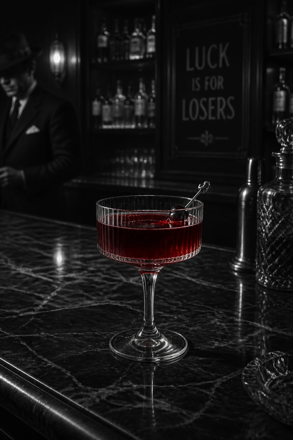 Evidence photograph of the VIVID BLOSSOM cocktail